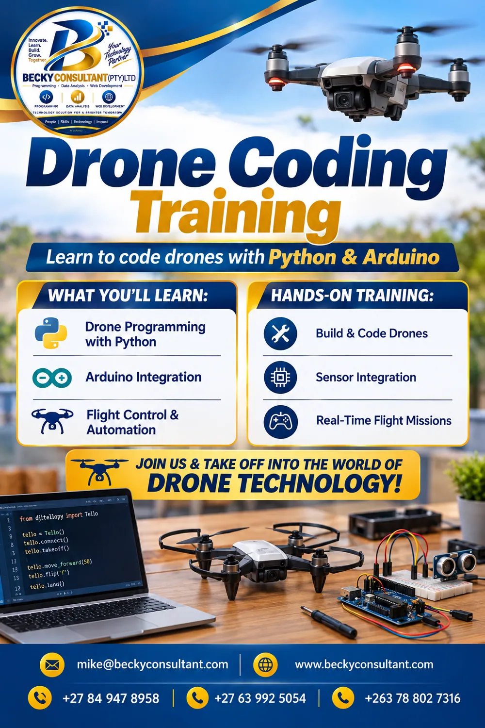 Drone coding flyer