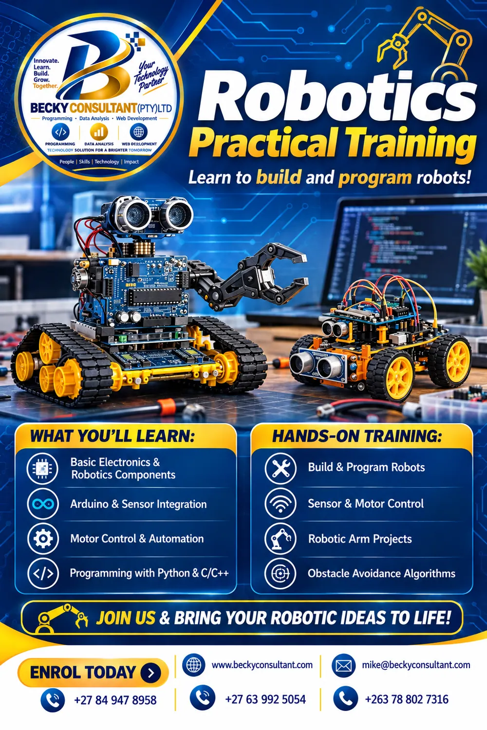 Robotics & Arduino promotional image